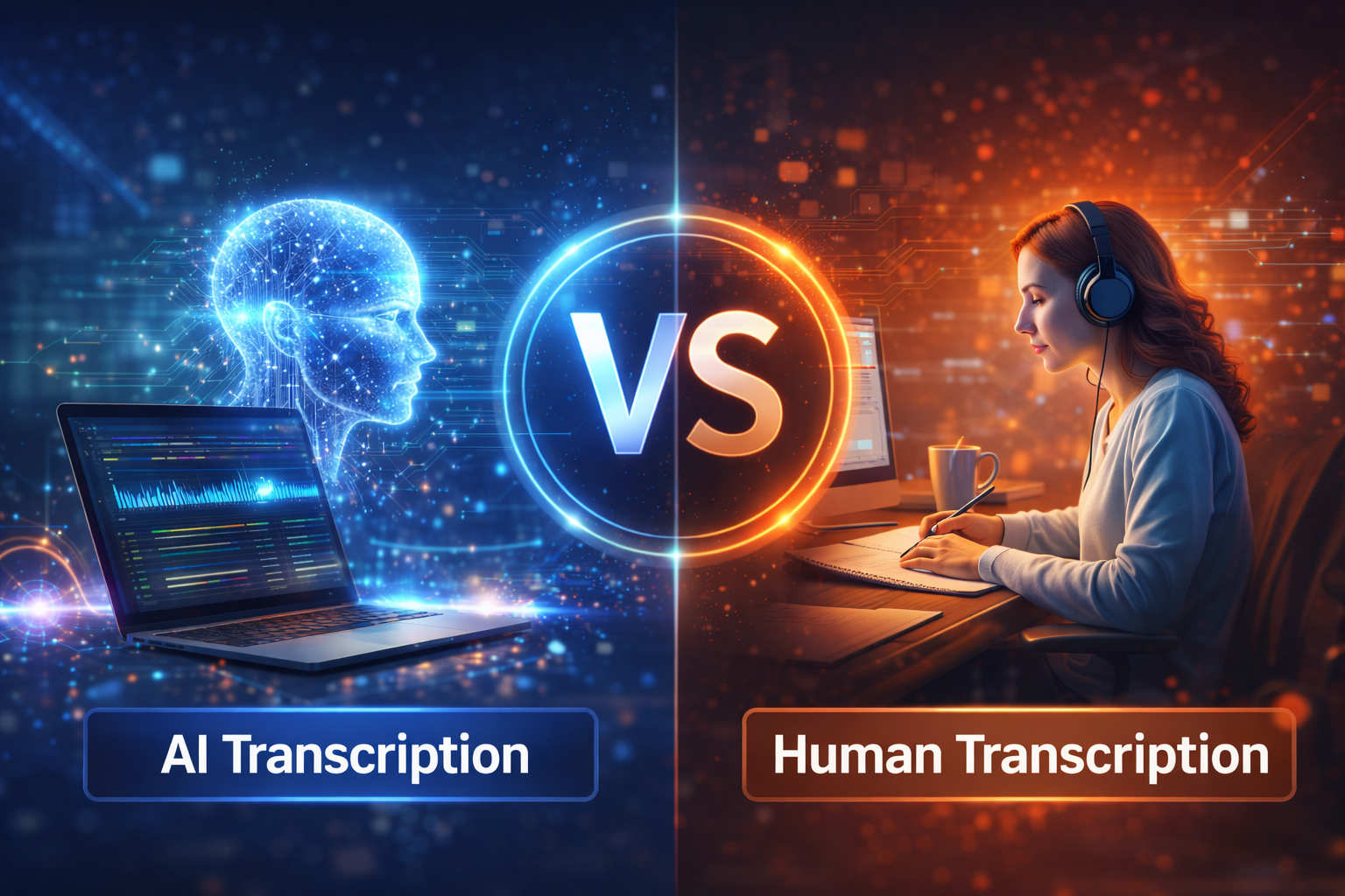 AI Transcription vs Human Transcription