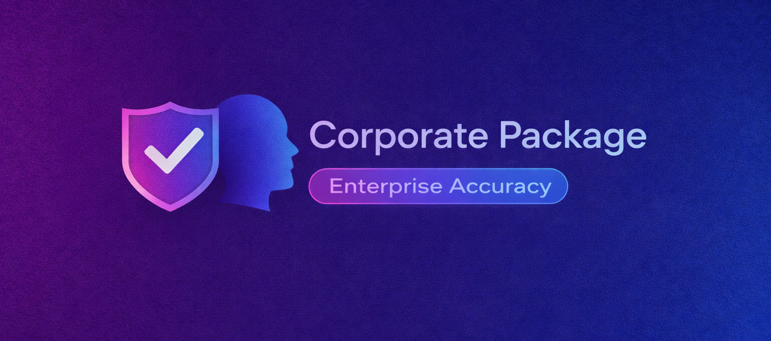CORPORATE PACKAGE – “Enterprise Accuracy